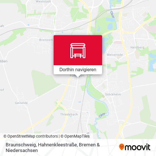 Braunschweig, Hahnenkleestraße Karte