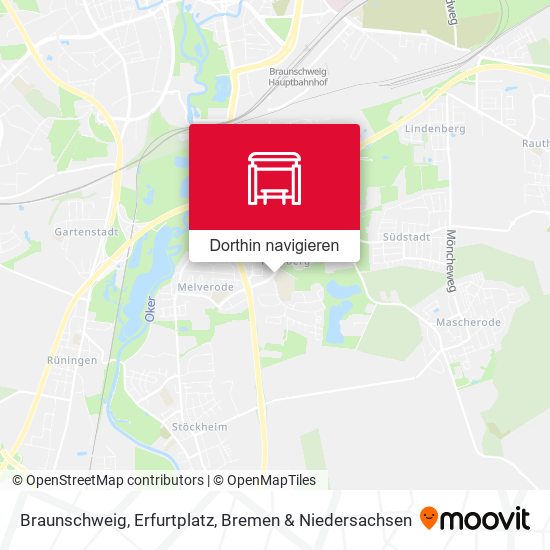 Braunschweig, Erfurtplatz Karte