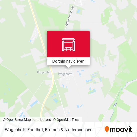 Wagenhoff, Friedhof Karte