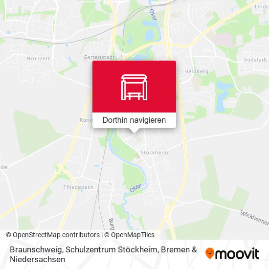 Braunschweig, Schulzentrum Stöckheim Karte