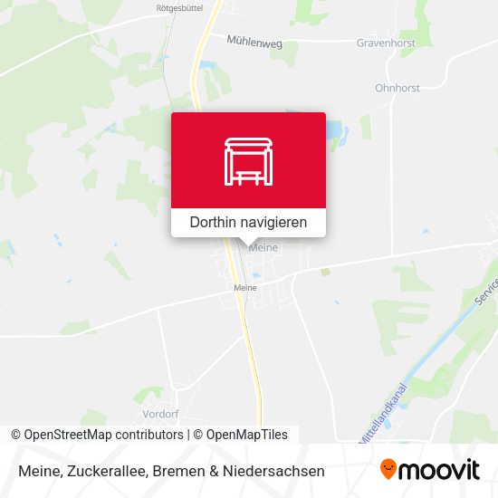 Meine, Zuckerallee Karte