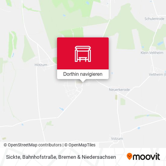 Sickte, Bahnhofstraße Karte