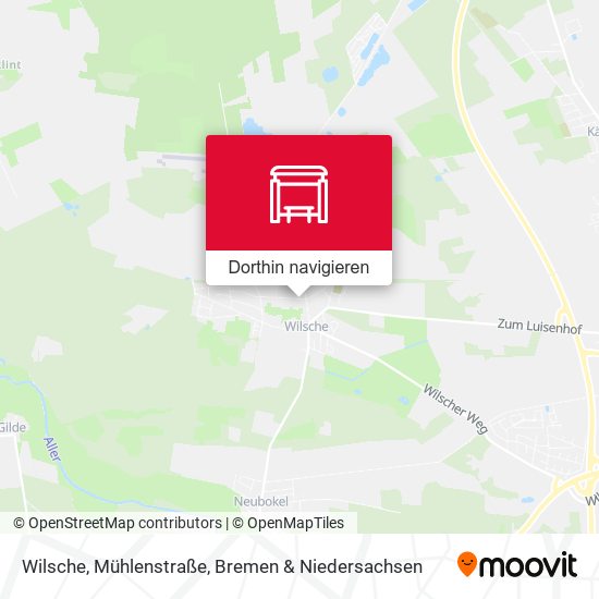 Wilsche, Mühlenstraße Karte
