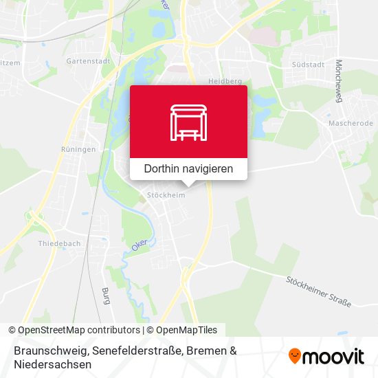 Braunschweig, Senefelderstraße Karte
