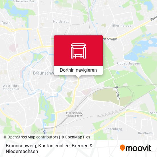 Braunschweig, Kastanienallee Karte