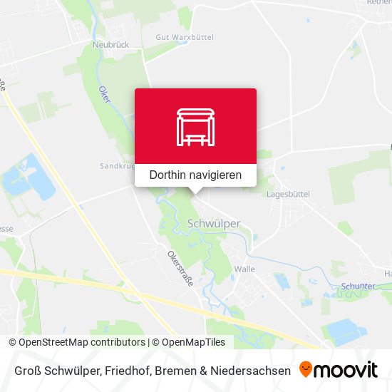 Groß Schwülper, Friedhof Karte