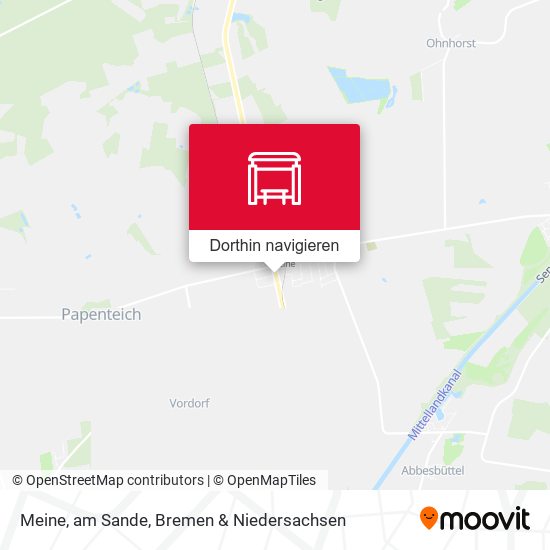 Meine, am Sande Karte