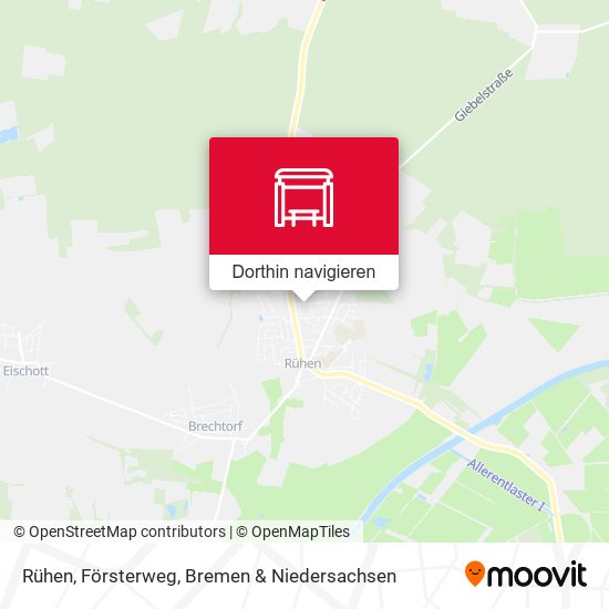 Rühen, Försterweg Karte