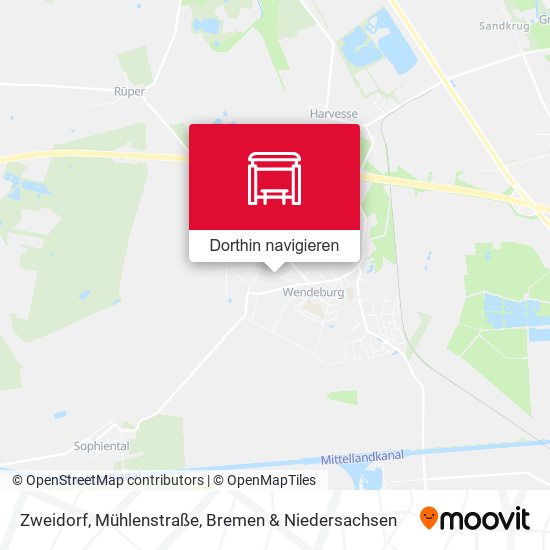 Zweidorf, Mühlenstraße Karte
