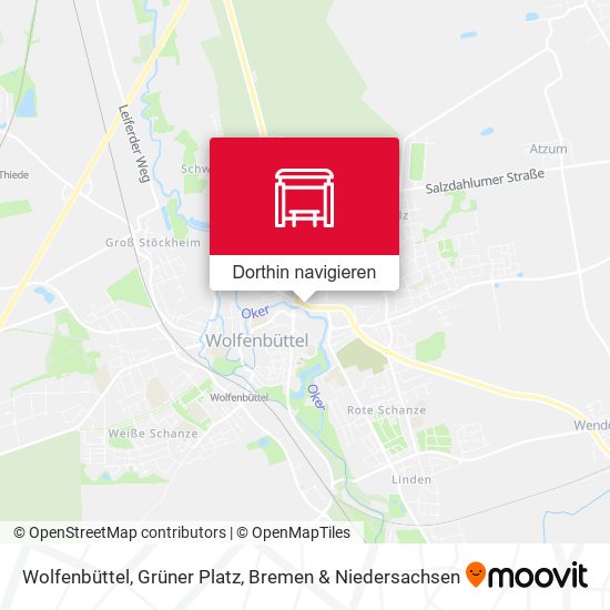 Wolfenbüttel, Grüner Platz Karte