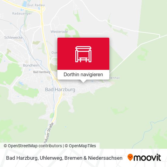 Bad Harzburg, Uhlenweg Karte