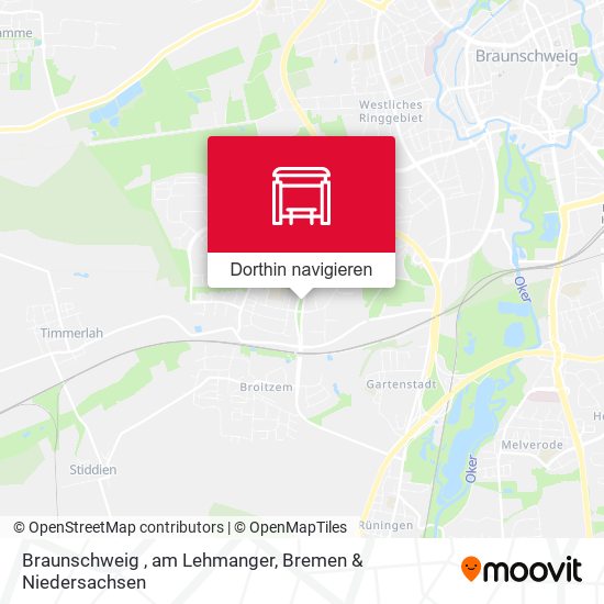 Braunschweig , am Lehmanger Karte