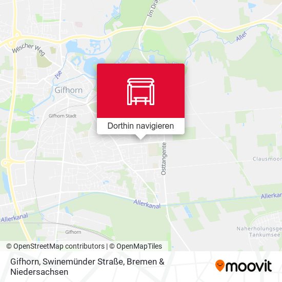 Gifhorn, Swinemünder Straße Karte