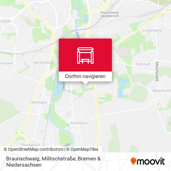 Braunschweig, Militschstraße Karte