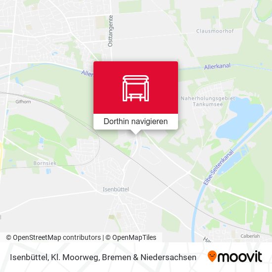 Isenbüttel, Kl. Moorweg Karte