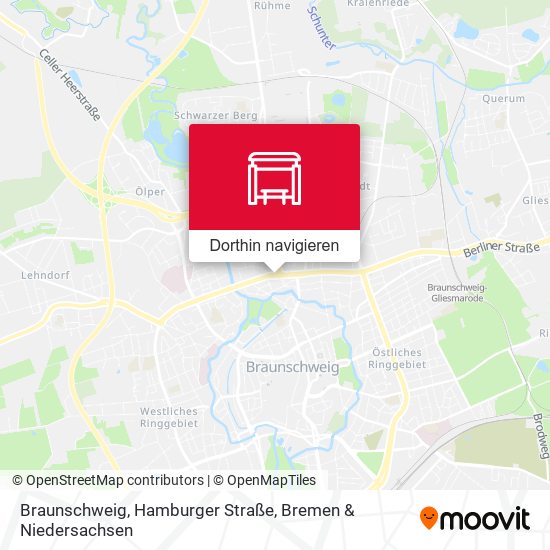 Braunschweig, Hamburger Straße Karte