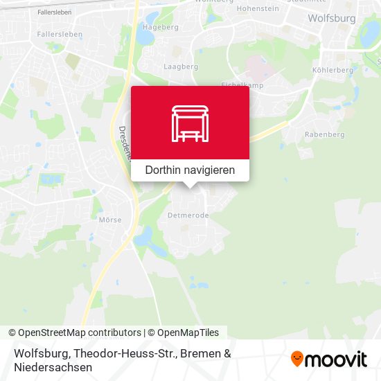Wolfsburg, Theodor-Heuss-Str. Karte
