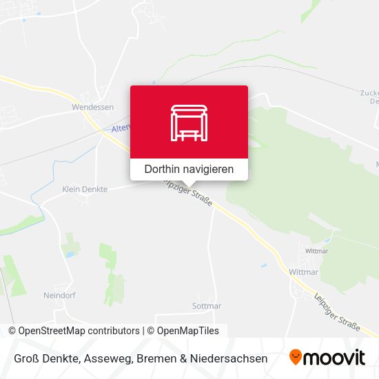 Groß Denkte, Asseweg Karte