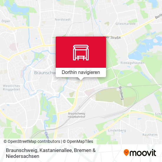 Braunschweig, Kastanienallee Karte