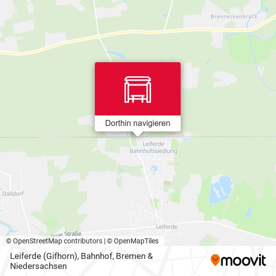 Leiferde (Gifhorn), Bahnhof Karte