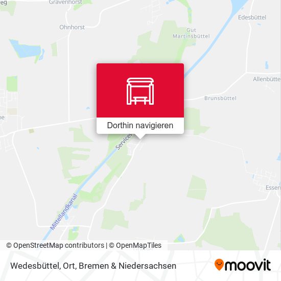 Wedesbüttel, Ort Karte