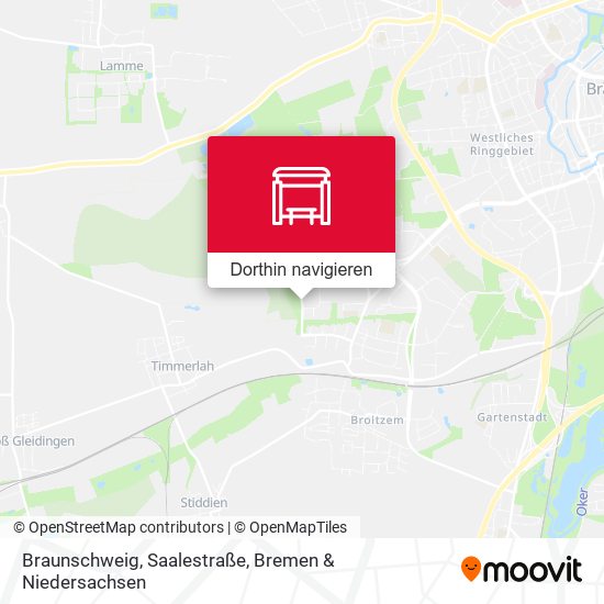 Braunschweig, Saalestraße Karte