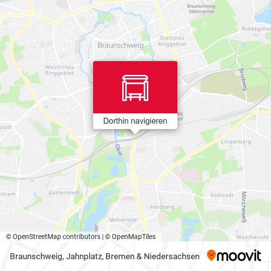 Braunschweig, Jahnplatz Karte