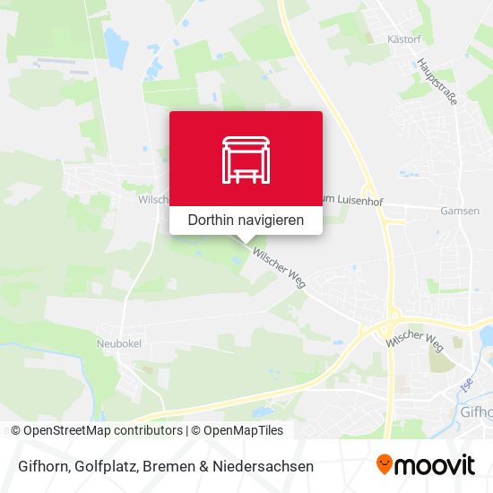 Gifhorn, Golfplatz Karte
