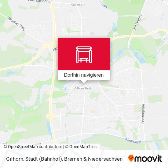 Gifhorn, Stadt (Bahnhof) Karte