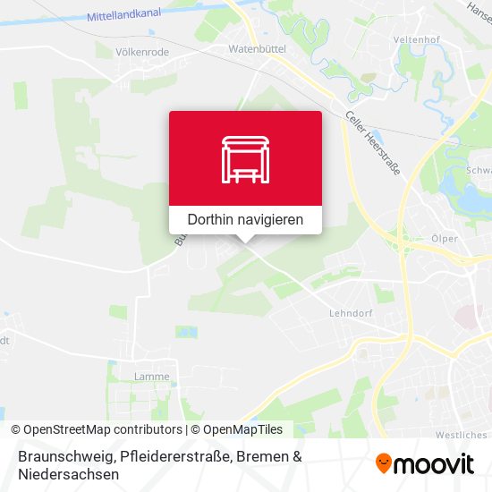 Braunschweig, Pfleidererstraße Karte