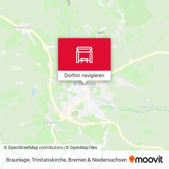 Braunlage, Trinitatiskirche Karte