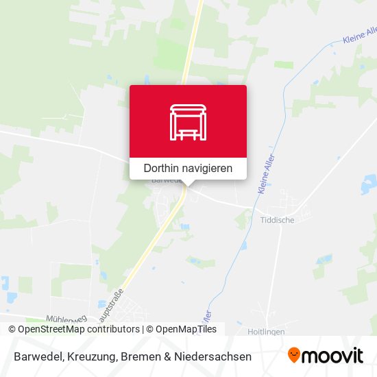 Barwedel, Kreuzung Karte