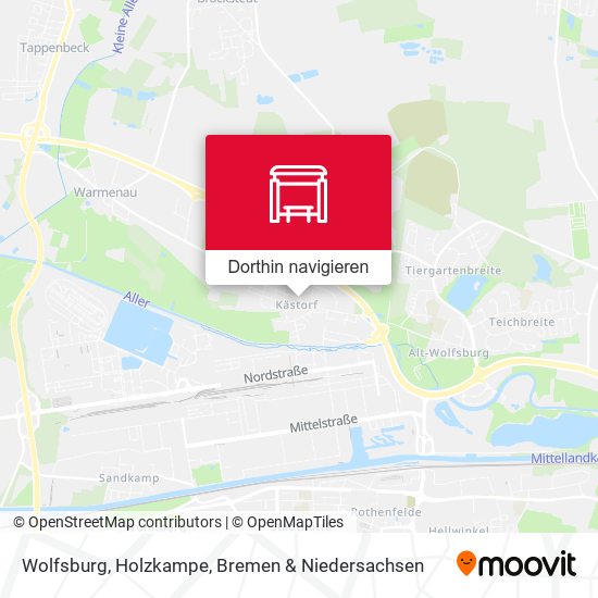 Wolfsburg, Holzkampe Karte