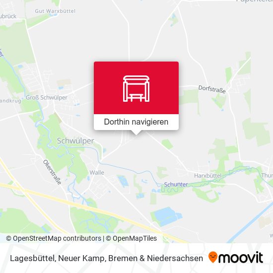 Lagesbüttel, Neuer Kamp Karte