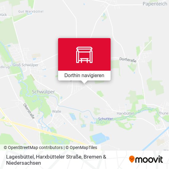 Lagesbüttel, Harxbütteler Straße Karte