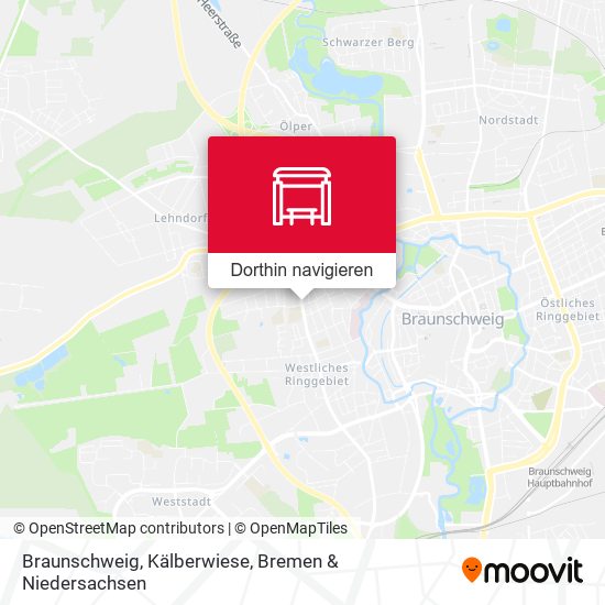 Braunschweig, Kälberwiese Karte