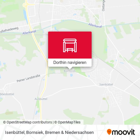Isenbüttel, Bornsiek Karte