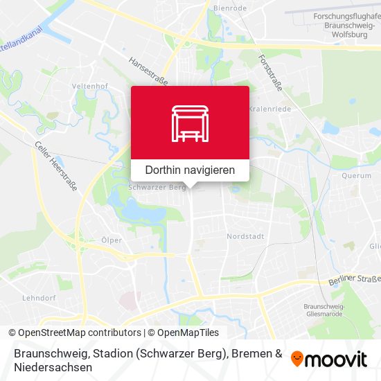 Braunschweig, Stadion (Schwarzer Berg) Karte