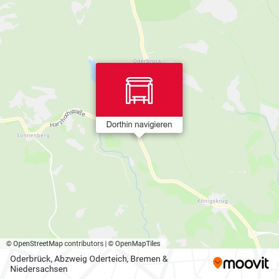 Oderbrück, Abzweig Oderteich Karte