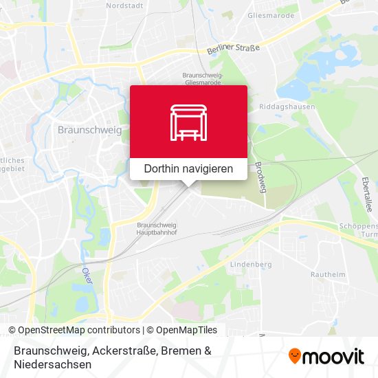 Braunschweig, Ackerstraße Karte