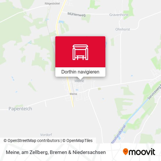 Meine, am Zellberg Karte