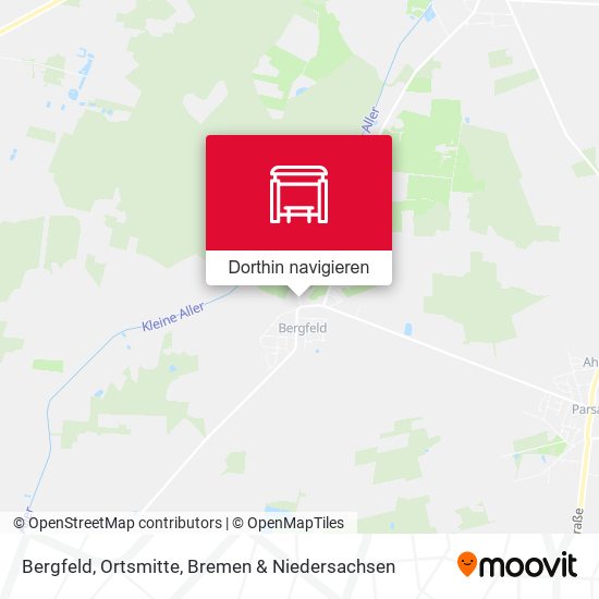 Bergfeld, Ortsmitte Karte