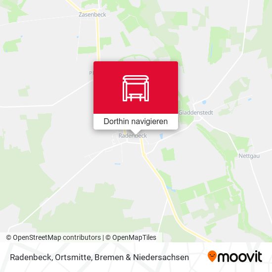 Radenbeck, Ortsmitte Karte