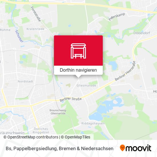 Bs, Pappelbergsiedlung Karte