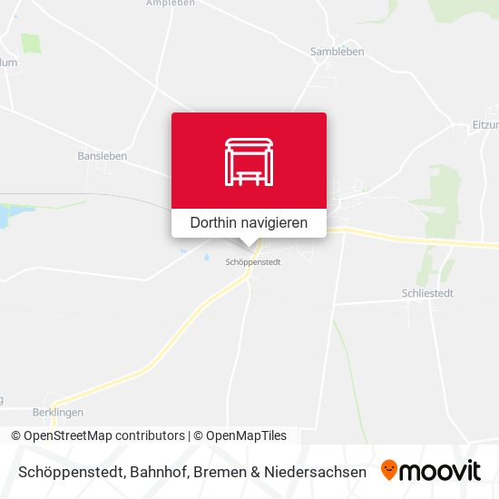 Schöppenstedt, Bahnhof Karte