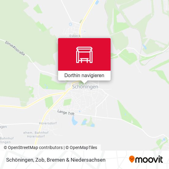 Schöningen, Zob Karte