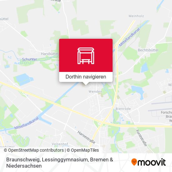 Braunschweig, Lessinggymnasium Karte