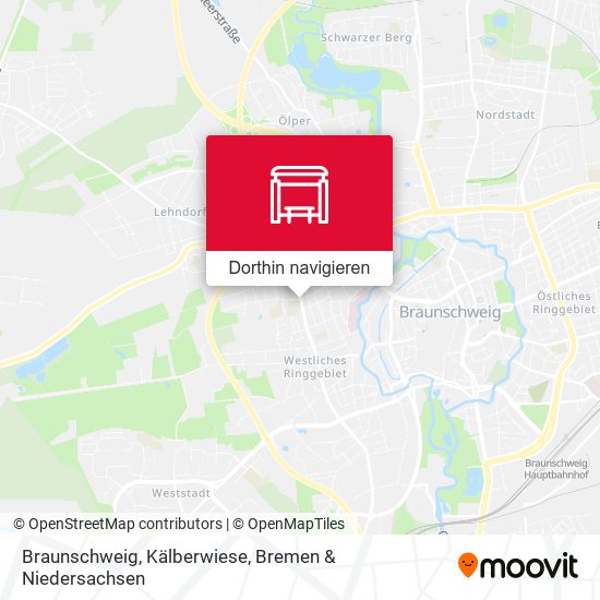 Braunschweig, Kälberwiese Karte