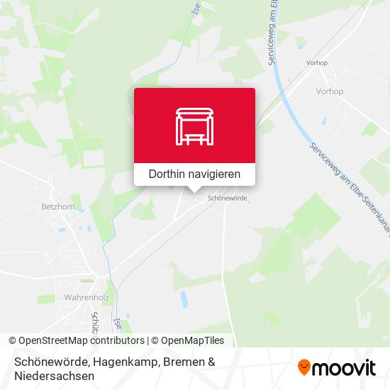 Schönewörde, Hagenkamp Karte