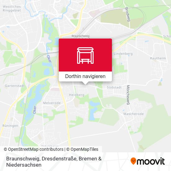 Braunschweig, Dresdenstraße Karte